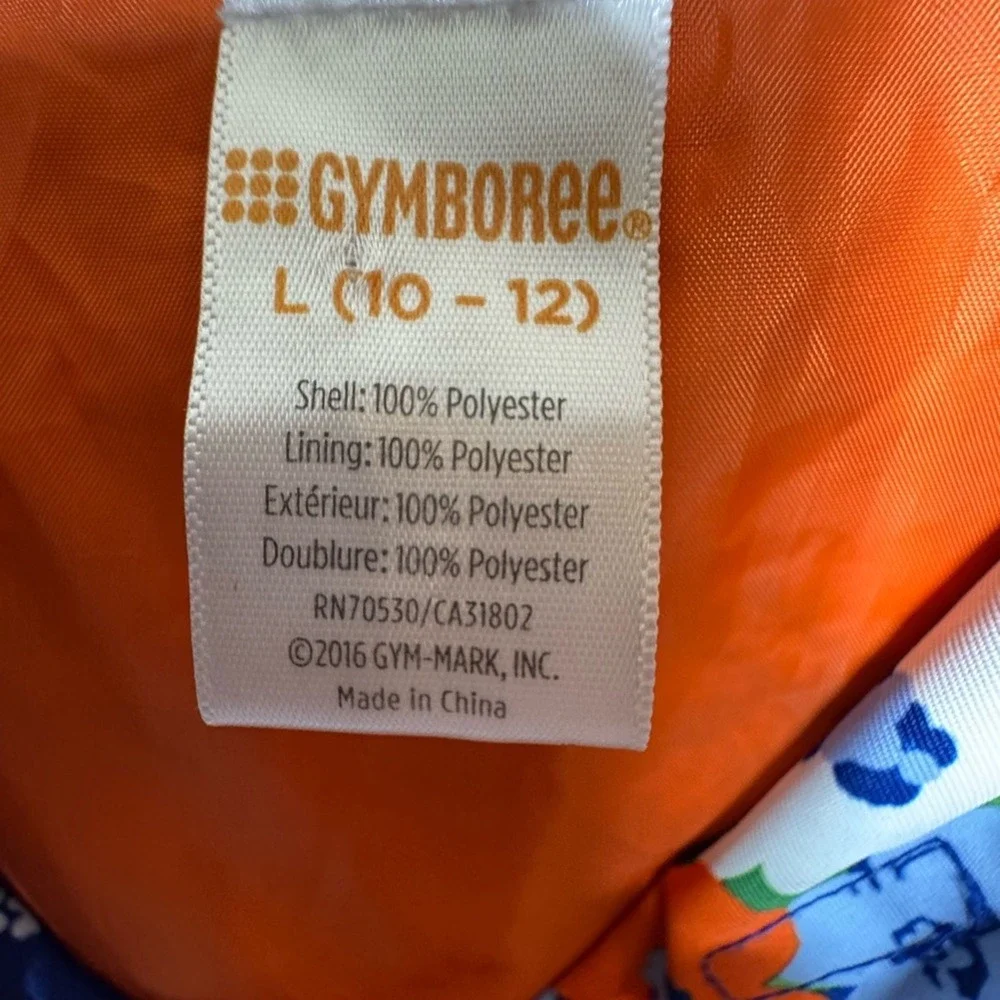 Gymboree Girls Rain Jacket Hooded Floral Sz‎ L Spring Hooded Easter